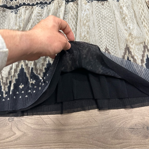 NWT Jean Paul Gaultier Soleil Gray Blue Mesh Sheer Dress Italian Made Sz Medium - Picture 7 of 13